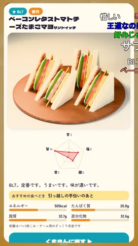 店主の説明つきの結果